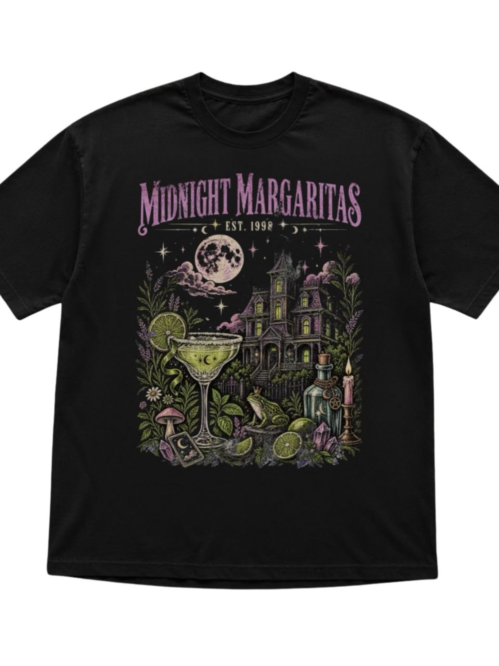 Midnight Margaritas Black Graphic Tee